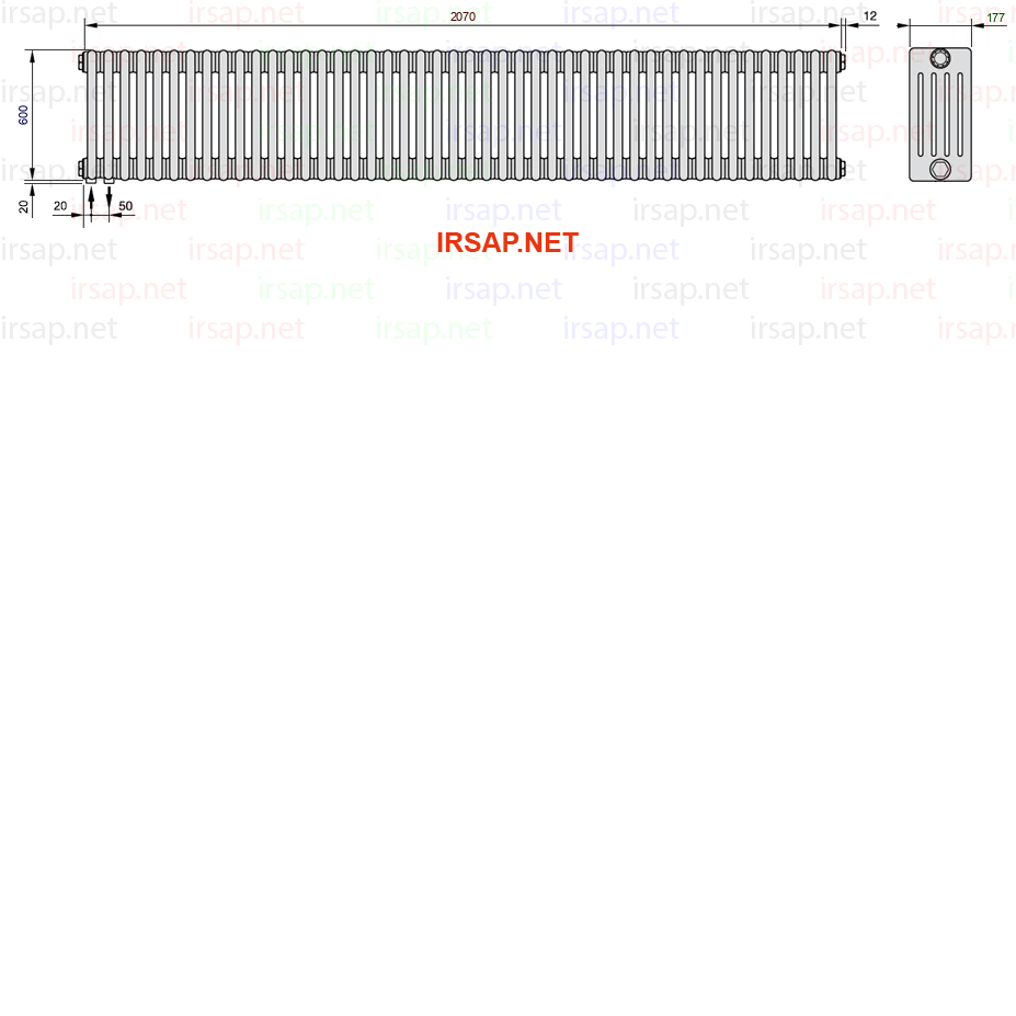 Радиатор IRSAP Tesi 50600/46 T18 CL 01